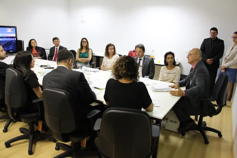 Novos Caminhos foi apresentado em reunião no TJ-SC, nesta segunda-feira (16) (foto: Gamaliel Basílio)