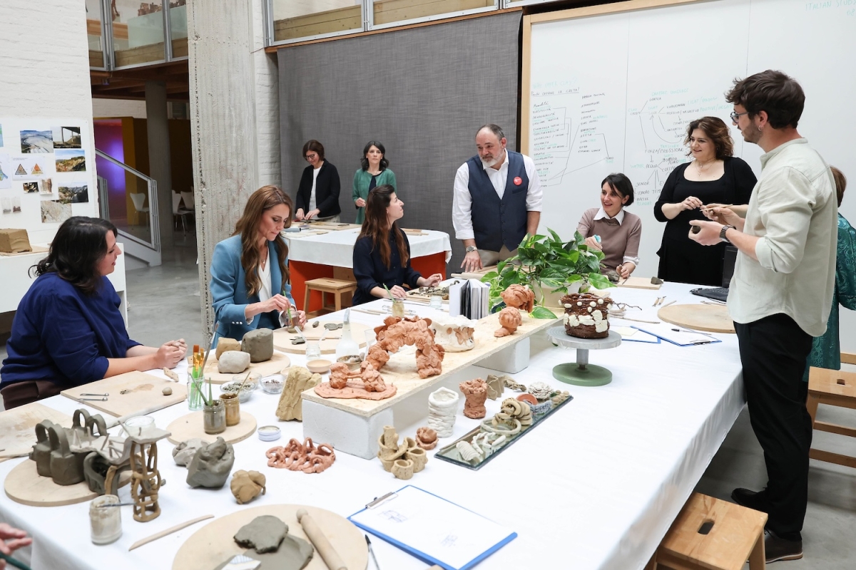 Visita da Princesa de Gales, Kate Middleton, ao Centro Internacional Loris Malaguzzi.