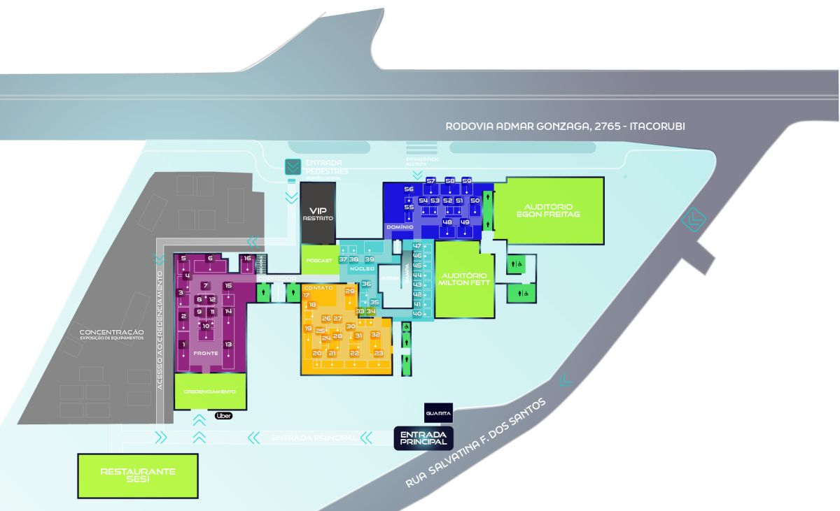 Mapa do evento