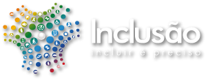 Logotipo do Portal da Inclusão com texto abaixo dizendo Incluir é preciso.